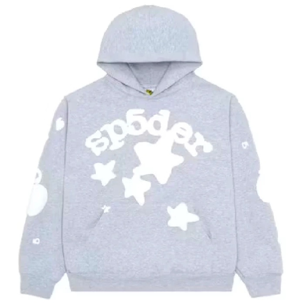 Sp5der Beluga Grey Hoodie